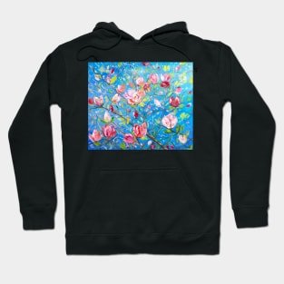 Blooming Magnolia in a Catalan Village Hoodie